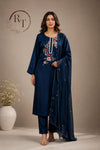 Royal Navy Dola Silk Ethnic 3PC Set (RT 1009)
