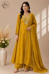 Golden Aura HO Embroidered A-Line Suit Set (RT1088)