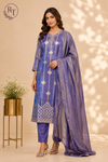 Lavender Purple Shimmer Straight Cut Suit Set (RT2015)