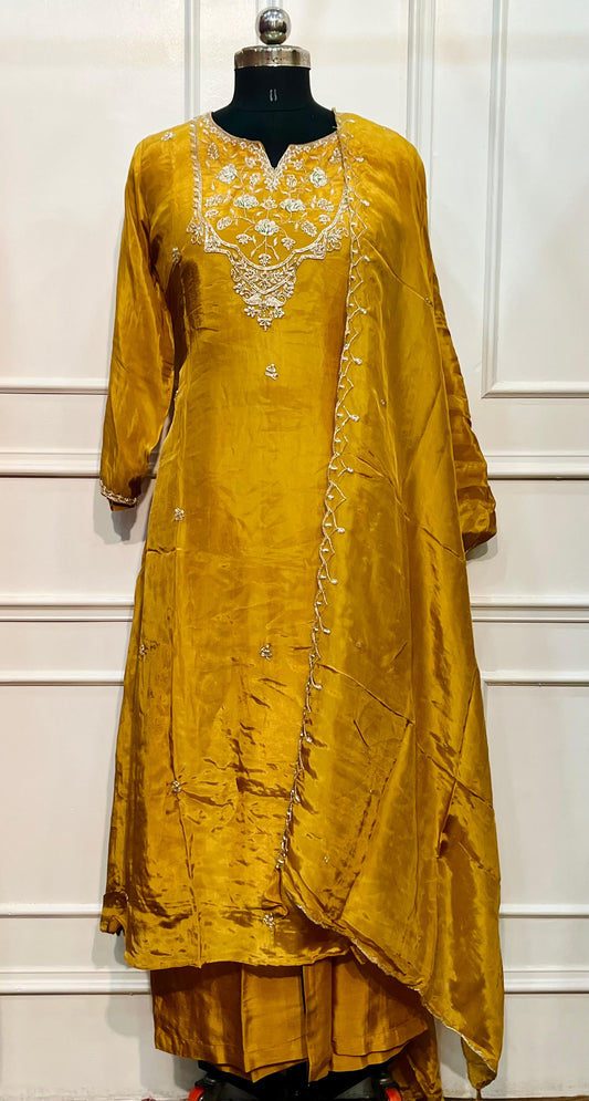 Golden Aura HO Embroidered A-Line Suit Set (RT1088)