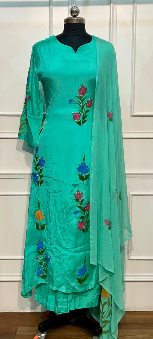 Garden Bloom Chinon A-Line Suit Set (RT1141)