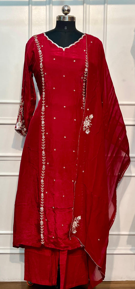 Ruby Red Charm Premium HO A-Line Suit Set (RT1180)