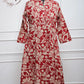 Red Printed Cotton Kurti