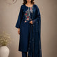 Royal Navy Dola Silk Ethnic 3PC Set   (RT 1009)