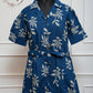 Blue Printed Cotton Long Kurti