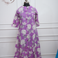 Lavender Garden Cotton Kurti