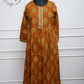 Rust Heritage Printed Cotton Kurti