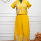 Yellow Cotton Short Kurti
