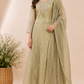 Sage Green Embroidered A-Line Suit Set (RT1347)