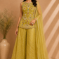 Golden Aura Salsa Embellished Palazzo Set (RT1264)