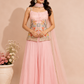 Blush Bloom Georgette Embroidered Palazzo Set (RT1292)