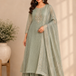 Verdant Grace Premium Salsa A-Line Suit Set (RT1294)