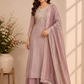 Mauve Elegance Premium Salsa A-Line Suit Set (RT1295)