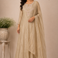 Champagne Grace Salsa A-Line Embroidered Suit Set (RT1342)