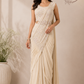 Ivory Elegance Ready-to-Wear Silk One Minute Saree with Heavy Embellished Blouse (RT1262)
