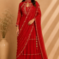 Scarlet Royale Georgette Embroidered One Minute Saree Set (RT1266)