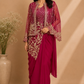 Rosé Royale Georgette Embroidered One Minute Saree (RT1281)