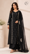 Classic Black Sparkle Premium HO A-Line Suit Set (RT1179)