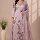 Lavender Haze – Premium Chinon A Line Suit Set (RT1138)