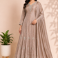 Sandstone Glow Premium Chinon Anarkali Suit Set (RT1199)
