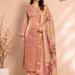 Blush Radiance Jimmy Choo Shimmer Embroidered 3 Piece Suit Set (RT1222)