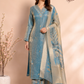 Sky Mist Jimmy Choo Shimmer Embroidered 3 Piece Suit Set (RT1223)