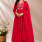 Rose Royale Premium Mull Chanderi A-Line 3 Piece Suit Set (RT1156)