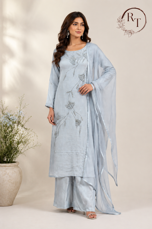Celeste Bloom Chinon A-Line Suit Set (RT1041)