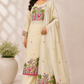 Ivory Tropicana Jamdani Suit Set (RT1055)