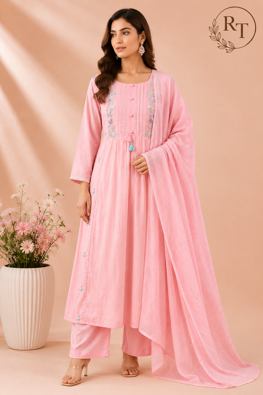 Rosewater Muse – Mull Cotton 3 Piece Suit Set (RT1061)