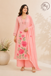 Roselle Floral Grace – Mull Cotton 3 Piece Set (RT1066)