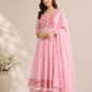 Rosewood Charm Mull Cotton Anarkali Set (RT1064)