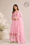 Rosewood Charm Mull Cotton Anarkali Set (RT1064)