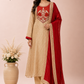 Sunset Glow Tissue Jakat Suit Set (RT1069 )