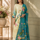 Peacock Bloom Butter Crepe 3 Piece Set (RT1017)