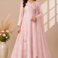 Blush Bloom Chinon Embroidered A-Line Suit Set (RT2034)