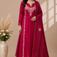 Rose Majesty Dola Silk Embroidered A-Line Suit Set (RT1086)