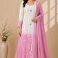 Rosy Pearl Dola Silk Embroidered Suit Set (RT1098)