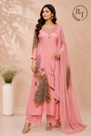 Blush Peacock Charm Chinon A-Line 3 Piece Set (RT1110)