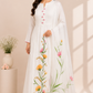 White Petals – Poly Mull Chanderi 3 Piece Suit Set (RT1124)