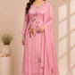 Blush Melody – Premium Chinon A-Line Suit Set (RT1113)