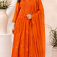 Marigold Glow Mull Chanderi Suit Set (RT1026)