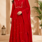Scarlet Charm Mull Chanderi Suit Set (RT1023)