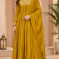 Mustard Grace Mull Chanderi Suit Set (RT1020)