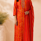 Sunset Radiance Butter Crepe 3 Piece Suit Set (RT1031)