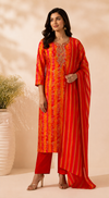 Sunset Radiance Butter Crepe 3 Piece Suit Set (RT1031)