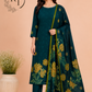 Emerald Bloom Butter Crepe Suit Set (RT2031)