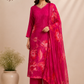 Radiant Petal Butter Crepe Suit Set (RT2028)