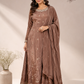 Mocha Grace Chinon Anarkali Set (RT1037)