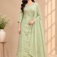 Pistachio Silver Vine Straight-Cut Suit Set(RT1472)